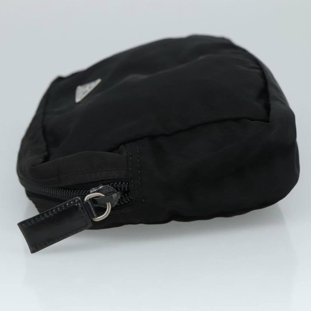 PRADA Pouch Nylon Black Silver Auth bs20983 - Picture 4 of 16